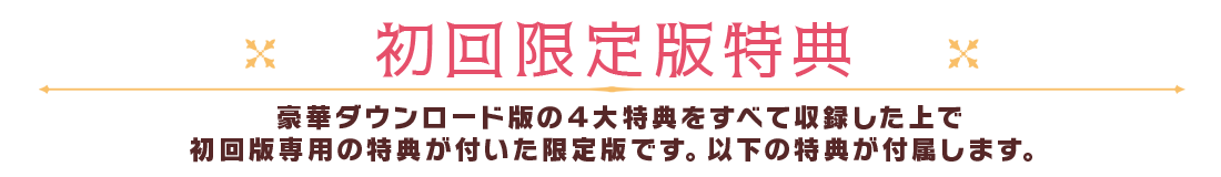 初回限定版特典